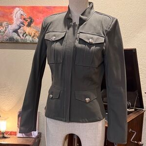 White House Black Market Women's Military Style Jacket - sz 2